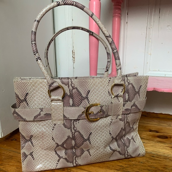 Women’s large Joan River’s snakeskin patterned bag - Picture 6 of 14